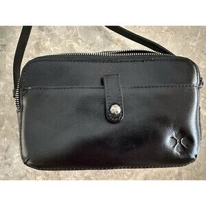 Patricia Nash Alessa Leather Crossbody Purse Bag Black